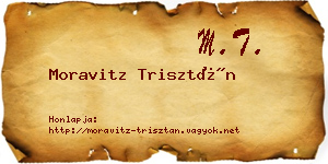 Moravitz Trisztán névjegykártya